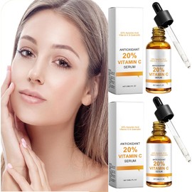 Sueros Facial con Vitamina C, Antienvejecimiento, Hidratación Profunda, Desvanecimiento de Arrugas Finas, Brillo y Reparación Nutritiva para el Cuidado de la Piel (2 PCS)