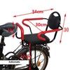 Child Electric Bike Seat with High Barrier - Black