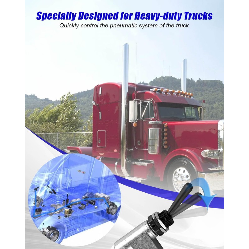 Big Rig Air Toggle Switch Pneumatic Control Valve Fit for