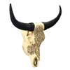 Pacific Giftware Wall Relief Cattle Skull with Decorations 33 cm