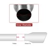 Upower Pack of 2 Exhaust Tip 2.5 inch Inlet 4