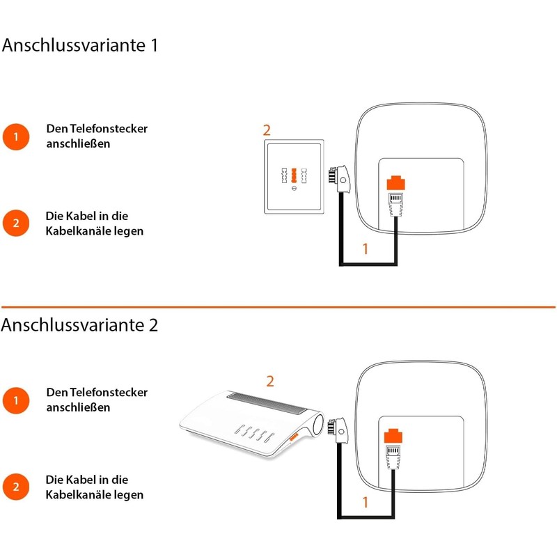 Gigaset Desk 200 Corded Space Saving Telephone with Elastic Cable