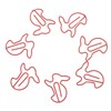 100pcs Paper Clips Prevent Slip Cute Rabbit Shaped Decorative Bookmark