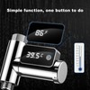 LED Display Water Shower Thermometer Rotatable Screen Waterproof Easy to