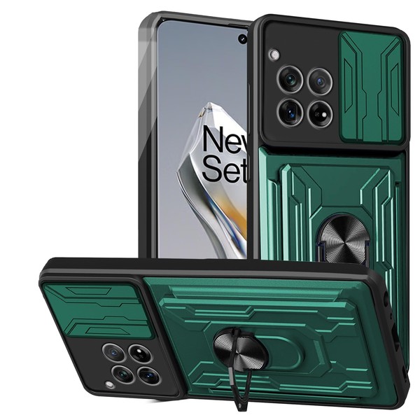 KZIOACSH for Oneplus 12 5G Case, [Slide Camera Cover] [Magnetic