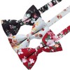 AUSKY 8 PACKS Elegant Adjustable Pre-tied Bow Ties for Men