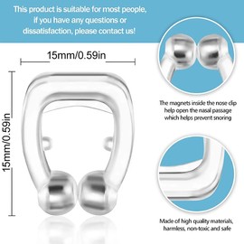 Pack of 4 Snore Stoppers, Reusable Anti Snoring, Nose Dilator for Easier Nose Breathing, Nose Dilator for Free Breathing through the Nose, Anti-Nark Snore Stopper