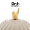WOLFF 1 Liter White Bird Thermal Coffee Carafe, Plastic Exterior