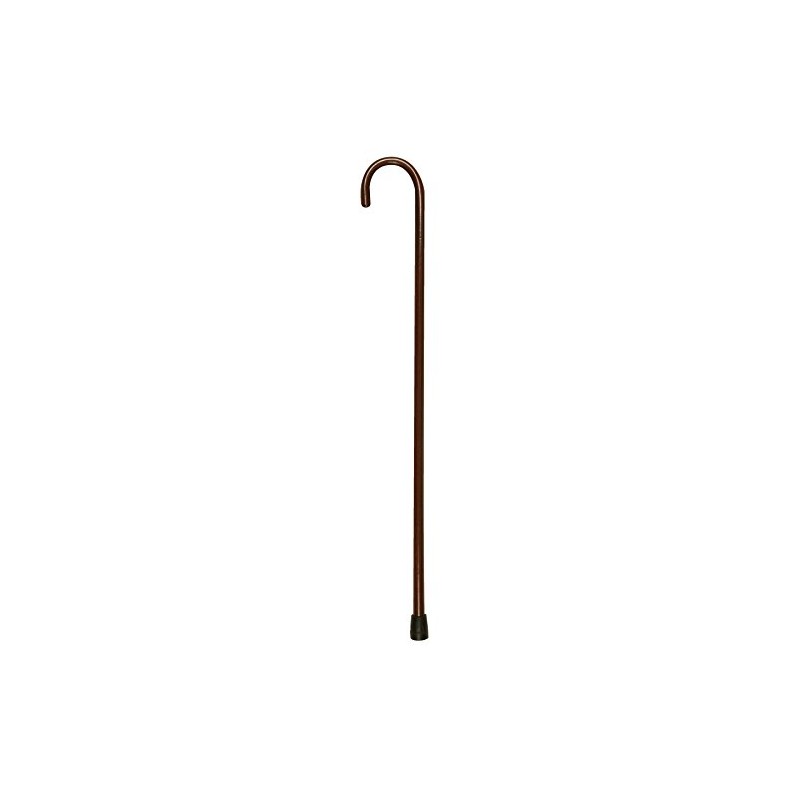 PCP Solid Ash Wood Cane, Round Handle, Crook Style, Walking