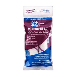 Premier 4" x 1/4" Nap Microfiber Mini Roller Cover, 2 Pack, 44252