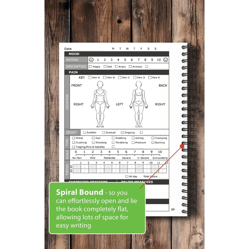 Chronic Pain Journal for Women – Track and Manage Your