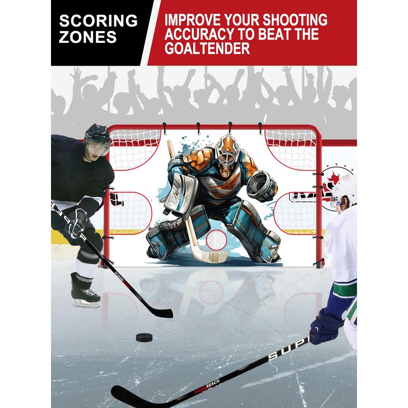 kasifei 6' x 4' Hockey Net Goalie Target - Shooter