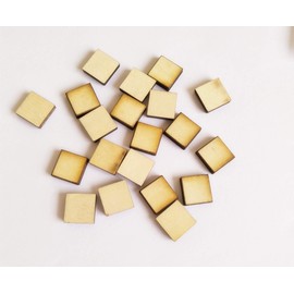 Square Studs Natural Wood Earrings Blanks,Wood Earrings, Laser Cut Jewelry for DIY Crafts Jewelry Making 60PCS(12mm)