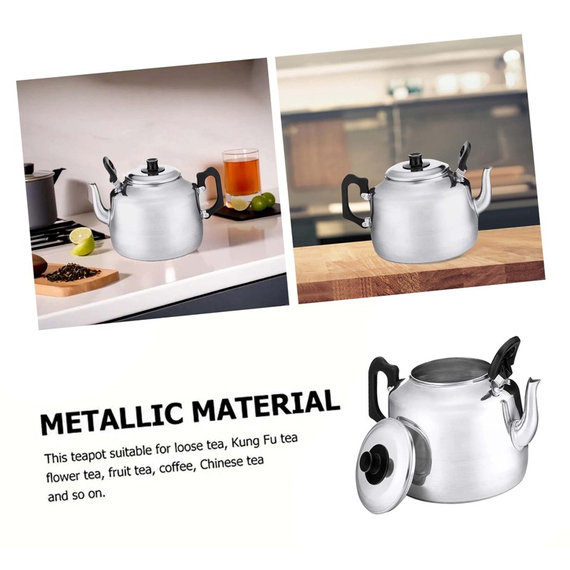 Catering Teapot Aluminium Pints/litres, Silver Tea Pot Lightweight Durable and