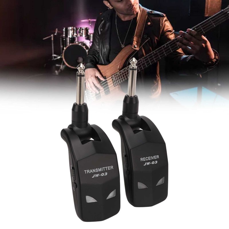 Wireless Guitar System 2.4GHz 12 Channels Audio Wireless Transmitter Receiver