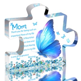 Saeifin Gifts for Mom, Happy Birthday Gifts from Daughter Son, Cute Mother's Day Gifts, Sign Table Decor for Home, Present for Mom, Thank You' Thanksgiving Gift for Mom