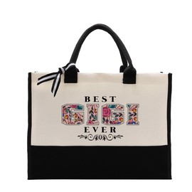 Cotton Canvas Tote Bag for Women, Canvas Tote Bag for Gifting, Tote Bag Gift for Gigi, Best Gigi Ever Gifts Travel Bag, Gift for Gigi Beach Canvas Tote, Gigi Birthday Gift, Mother's Day Gift for GiGi