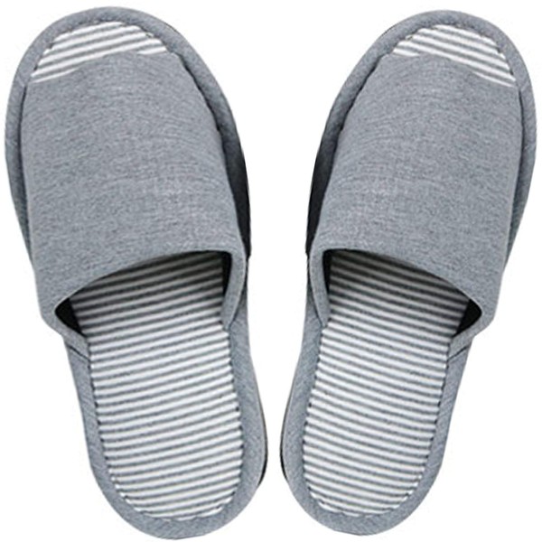 Basic Standard Slippers, Indoor, Summer, Winter, Unisex, Large Size, Gray,