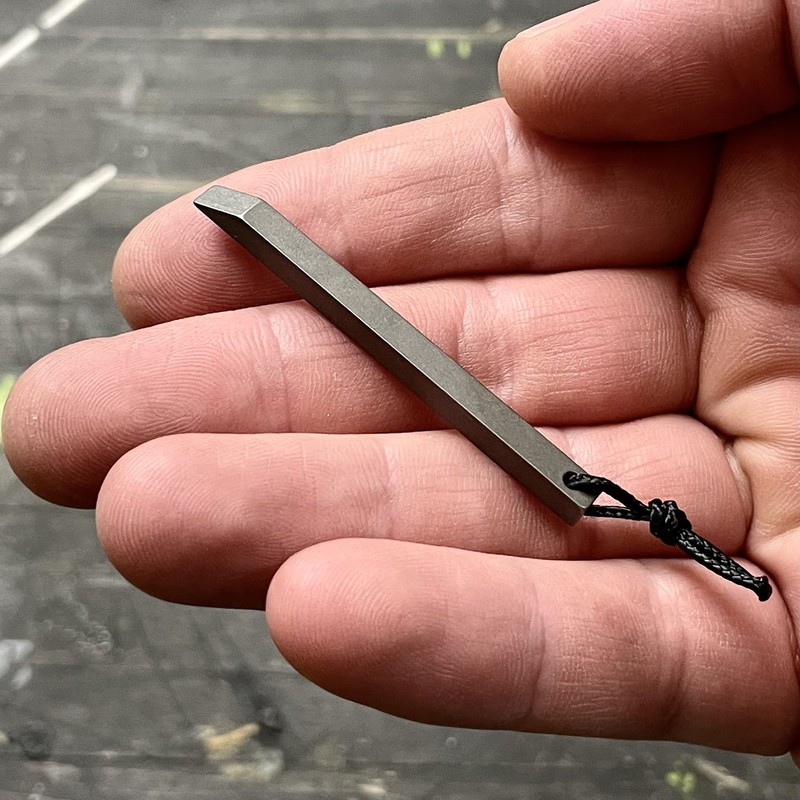The Mighty Bar Mini- Titanium Keychain Pry Bar, Ultra Minimalist