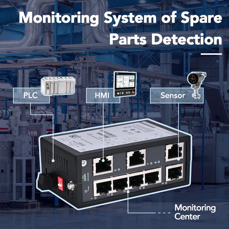 InHand Networks ISE-PSeries Switch Industrial Grade Unmanaged Switch (8* 10/100