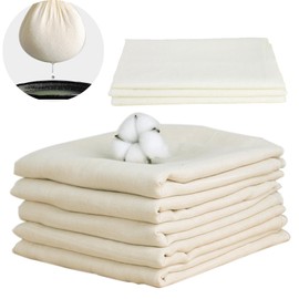 Straining Cloth 8 Pieces, 100% Cotton, 50 x 50 cm Mesh Filter Strainer, Cheese Cloth for Cheese Making, Ghee, Jellies, Yogurt, Tofu, Steaming Food, Food Filtration
