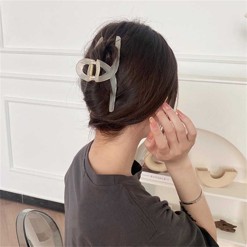 Eggeil Set of 4 Large Hair Clips, Secure Hair Clips,