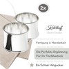 Kedelhoff Silvella Napkin Rings, Set of 2, High-Quality Silver-Plated Handmade