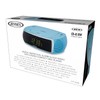 Jensen Sky Blue Modern Home CD Tabletop Stereo Clock Digital