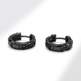 Silver Hoop Earrings for Men, Huggie Hoop Earrings for Women, Anniversary Men's Earrings Jewellery Gift