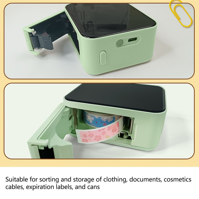 Bluetooth Thermal Label Printer APP Editable Rechargeable Mini Label Maker