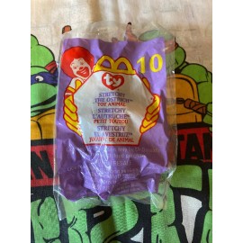 Ty vintage 1999 mcdonalds ty beanie babies stretchy the ostrich #10 new in package
