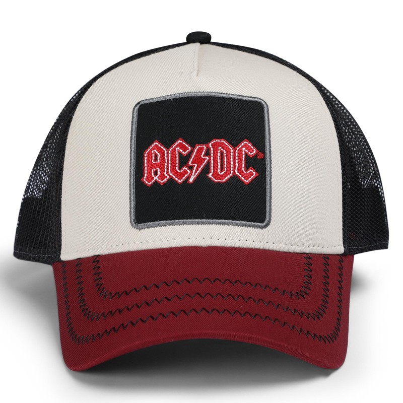 Amplified Trucker Baseball Cap with Adjustable Snapback Closure, Breathable, ACDC