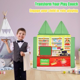 HAJOROM Play Panel for Kids Play Couch Childrens Supermarket Play Panel for Toddler Foam Sofa (Play Couch not Included)