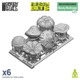 Green Staff World GSWD-12963 Non-Scale 3D Print Set Chunky Mushroom XL 3D Printer Kit