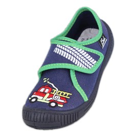 Beck Boys’ Fire Low-Top Slippers, Blue (Blau 34), 11.5 UK Child