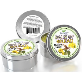Creation Farm Balm of Gilead Herbal Salve - 3 Pack Large 4 oz Tins -Balm of Gilead Ointment -Balm De Gilead Ungüento