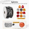 Partsam Double Male Bullet Plugs 2 Prong Continuous Wire Harness