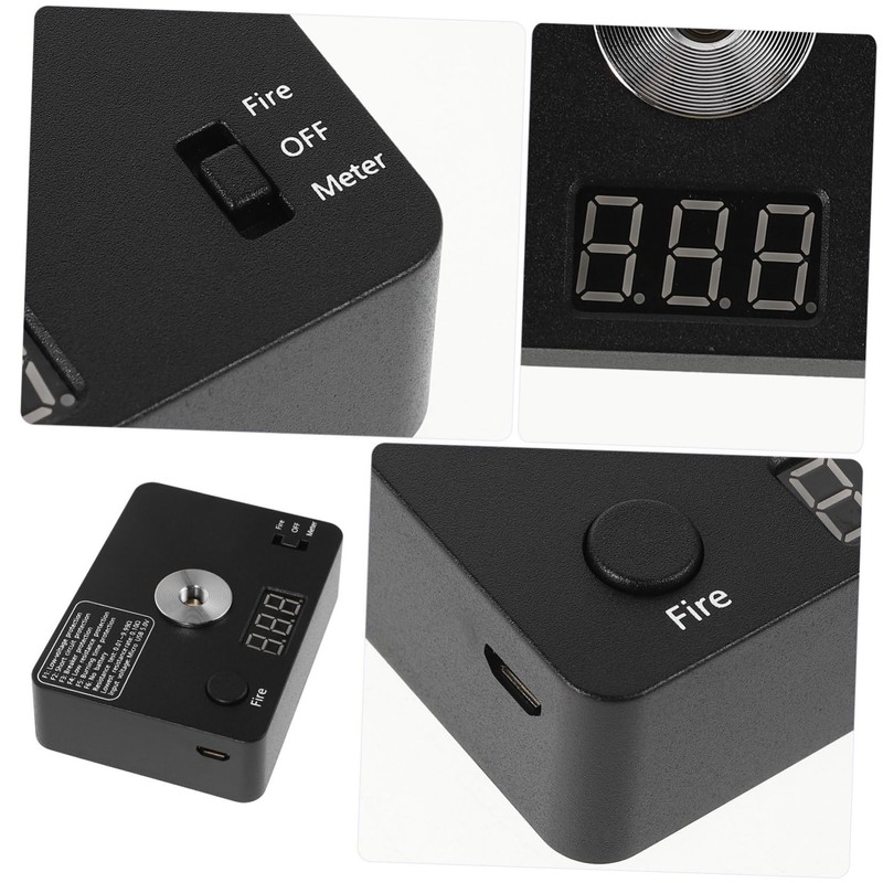 BUGUUYO Ohm Resistance Tester Tool Compact Electric Tester for Coil