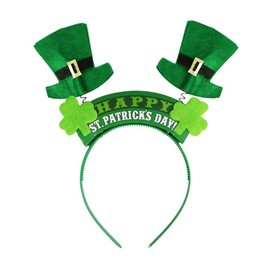 CHENGYOUOUM St Patrick's Day Headbands,Shamrock Hat St Patricks Accessories for Happy St Patrick's Day Parties Supplies Photos Booth