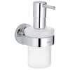 Grohe Essentials Seifenspender mit Halter, supersteel, 1 Stück, 40448DC1