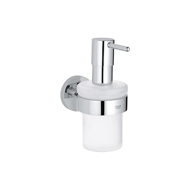 Grohe Essentials Seifenspender mit Halter, supersteel, 1 Stück, 40448DC1