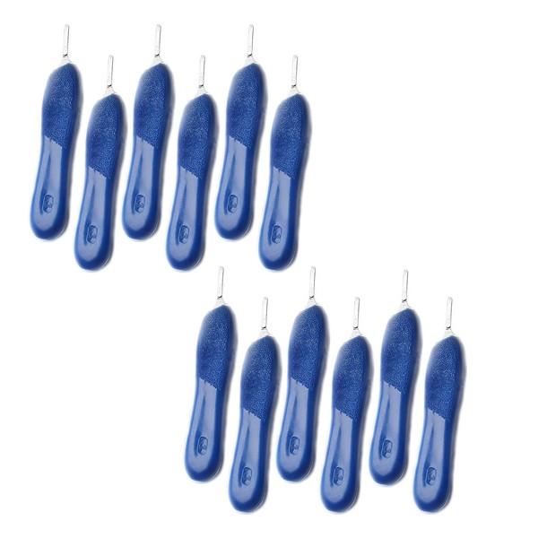AAProTools Lot of 12 Scalpel Handle #3, Blue Plastic Grip