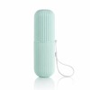 Portable Travel Toothbrush Holder with Cup - Compact Toothpaste Storage