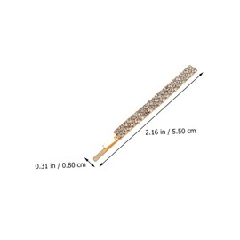 Mikinona 3pcs Hairpin Rhinestones Women Hairpin Clip for Ponytail Accessory Fashion Barrette