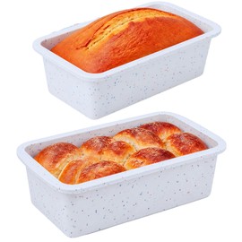Vinino Silicone Loaf Pan, 100% Food-Grade BPA-Free Pure Silicone, Standard 8.5 x 4.5 Inch 2-Pack, Easy Release & Easy Clean for Bread Banana Bread Baking