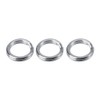 50pcs/100pcs Split Rings, Stainless Steel Fishing Tackle Bait Double Circle