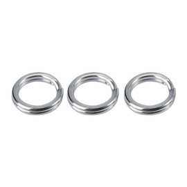 50pcs/100pcs Split Rings, Stainless Steel Fishing Tackle Bait Double Circle Split Ring Connector(10# 50pcs)