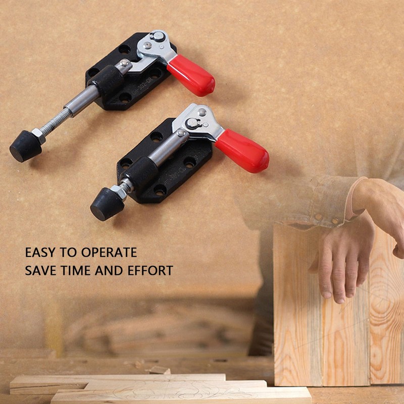2Pcs Toggle Clamp, Quick Release Push Pull Toggle Clamp, Cast