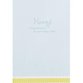 Heard A Bundle Full of Wonderful is Heading Straight Your Way - Hooray Congratulations Expecting New Baby Shower Greeting Card (Unisex Boy Girl)