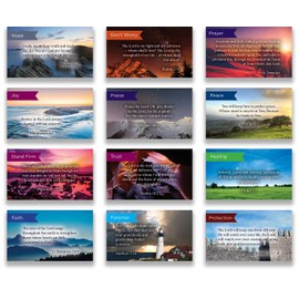 Logos Trading Post Pass Along Scripture Card Variety Pack | 12 Hand Picked Desings | 5 of Each Design | Pack of 60 - Assortment 8